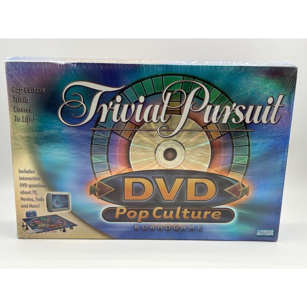 Trivial Pursuit DVD Pop Culture Board Game Vintage 2003 Brand New SEALED